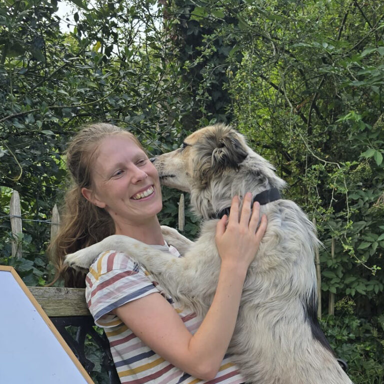 Lisa and dog Ray